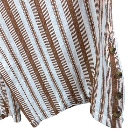 New A.N.A. A New Approach Lily Stripe Wide Leg High Rise Pull-On Crop Pants 3X - Picture 4 of 6